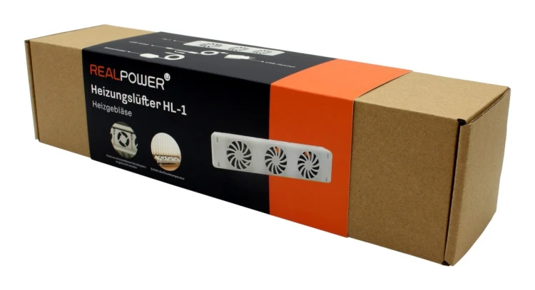 RealPower HL-1 Wewnętrzna Biały Wentylator elektryczny ogrzewacza pomieszczeń