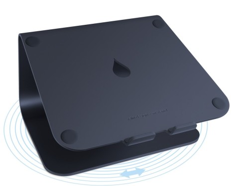 Rain Design MSTAND360 LAPTOP STAND WITH 360 Podstawka na notebooka Czarny 38,1 cm (15")