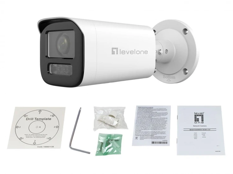 Kamera LevelOne IPCam FCS-5222 Kopułkowa 2MP H.265 IR PoE