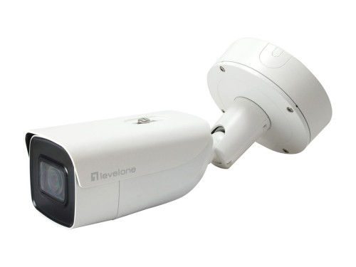 Kamera IP LevelOne 4xZ Bullet Fixed Outdoor 8MP / H.265 / IR / 19W / PoE / IP67