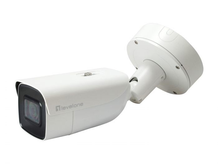 Kamera LevelOne IPCam 4xZ Bullet Fix Out 6MP H.265 IR 18 W PoE IP67