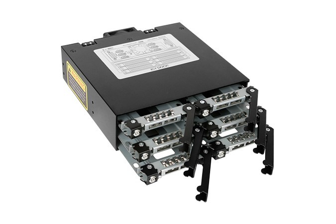 Płyta montażowa IcyDock 6x6.3cm SATAI-III w 1x5.25" SSD do 9.5 KEY