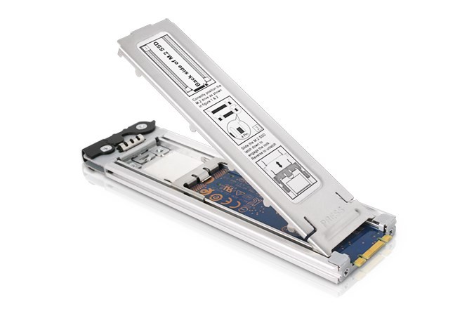 Icy Dock MB840TP-B obudowa do dysków twardych Obudowa SSD Aluminium, Czarny M.2