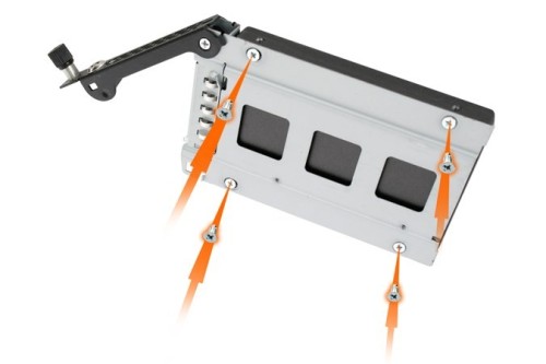 We-Ra. IcyDock z miejscem na 2 dyski: 2x6,3cm SATAI-III/SAS HDD&SSD w kolorze, 1x3,5" Metal