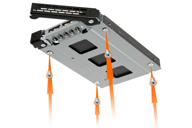 Icy Dock MB411SPO-B panel drive bay Czarny