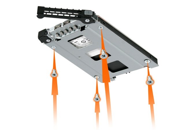 Icy Dock MB998TP-B panel drive bay Taca napędu pamięci masowej Srebrny