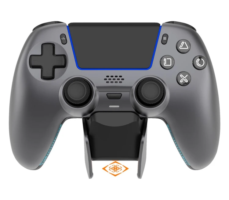Deltaco Gaming GAM-199-STEELGRAY kontroler gier Szary, Metaliczny, Stal Bluetooth/USB Gamepad PlayStation 5, Android, iOS
