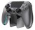 Deltaco Gaming GAM-199-STEELGRAY kontroler gier Szary, Metaliczny, Stal Bluetooth/USB Gamepad PlayStation 5, Android, iOS