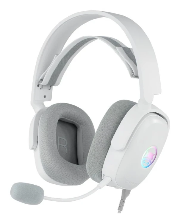 GAMIAC HS71 Zestaw słuchawkowy Przewodowa Opaska na głowę Gaming USB Type-C Biały