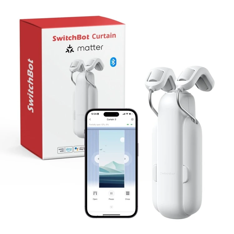 Silnik do karniszy Switchbot Smarter Gardinen Rod 3, biały (W2400000-RW-DACH)