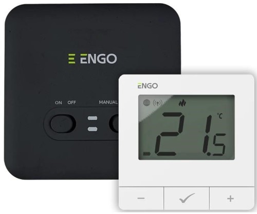 Regulator temperatury ENGO Controls E20i-W bezprzewodowy, bateryjny, Wi-Fi, Internetowy, biały, 868MHz
