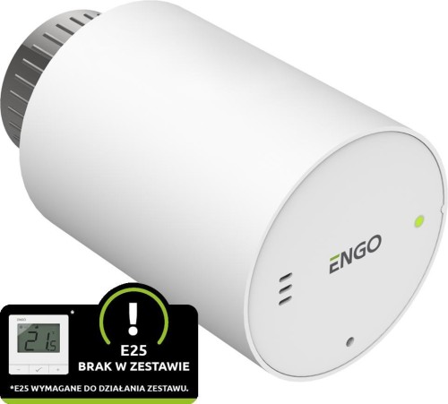 Głowica grzejnikowa ENGO Controls ETRV-M30 - bezprzewodowa, elektroniczna, M30x1,5, bateryjna, biała