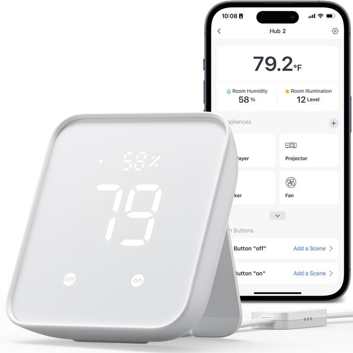 SwitchBot HUB 2 inteligentny dom - nadajnik Bezprzewodowy Do zawieszenia na ścianę Podczerwień