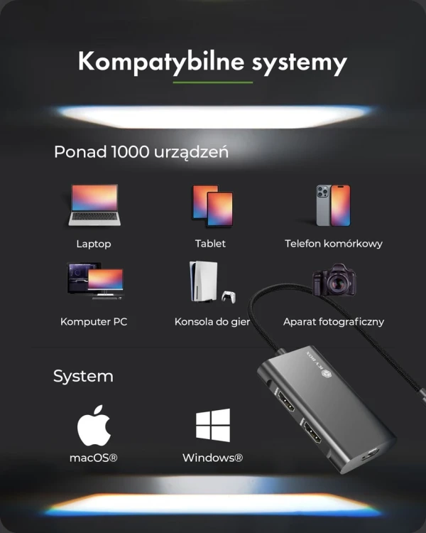 ICY BOX IB-AD1030-C USB 3.2 Gen 2 (3.1 Gen 2) Type-C 10000 Mbit/s Czarny
