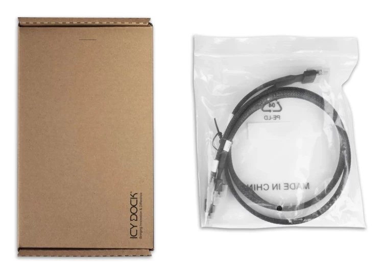 Icy Dock MB306L-B kabel SAS 0,5 m Czarny