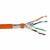 Kabel do układania Helos wysokiej jakości, Kabel surowy Cat.7, S/FTP, PiMF, LSZH, pomarańczowy, bęben 500m