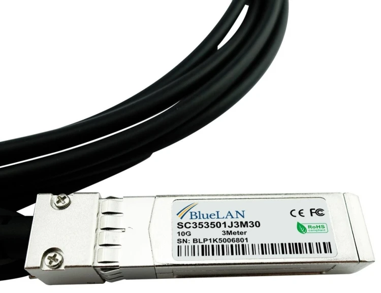 BlueOptics JD096C-BL kabel InfiniBand / światłowodowy 1 m SFP+ Czarny