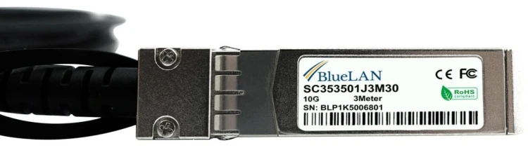 BlueOptics JD096C-BL kabel InfiniBand / światłowodowy 1 m SFP+ Czarny