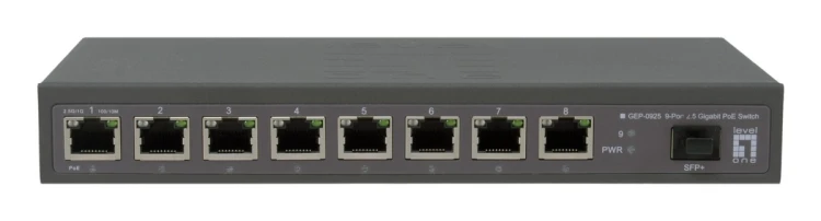 Przełącznik LevelOne GB PoE 9-portowy 120 W 10 Gb/s