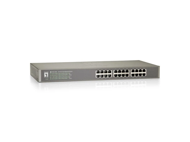 Przełącznik LevelOne FE 24-portowy 19" 100Mbps