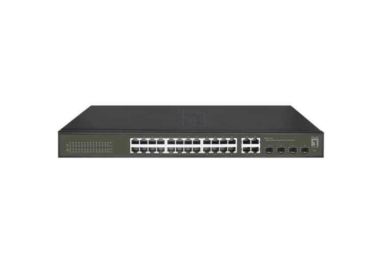 LevelOne GES-2128 przełącznik sieciowy Zarządzany L2 Gigabit Ethernet (10/100/1000) Czarny