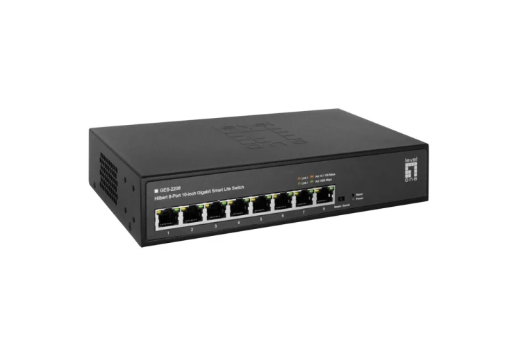 Przełącznik LevelOne Hilbt GB/SL 8-portowy 10" 1Gbps