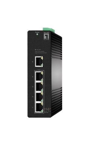 Przełącznik LevelOne Hilbt Industr. PoE+ 5-portowy 60W 1Gbps