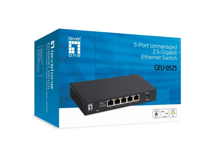 Przełącznik LevelOne GB 5-portowy 2,5 Gb/s
