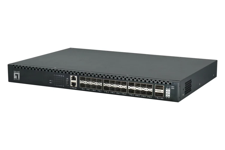 Przełącznik LevelOne 24x10GSFP+/2x 100GQSFP TOR zarządzany L3 1Gbps