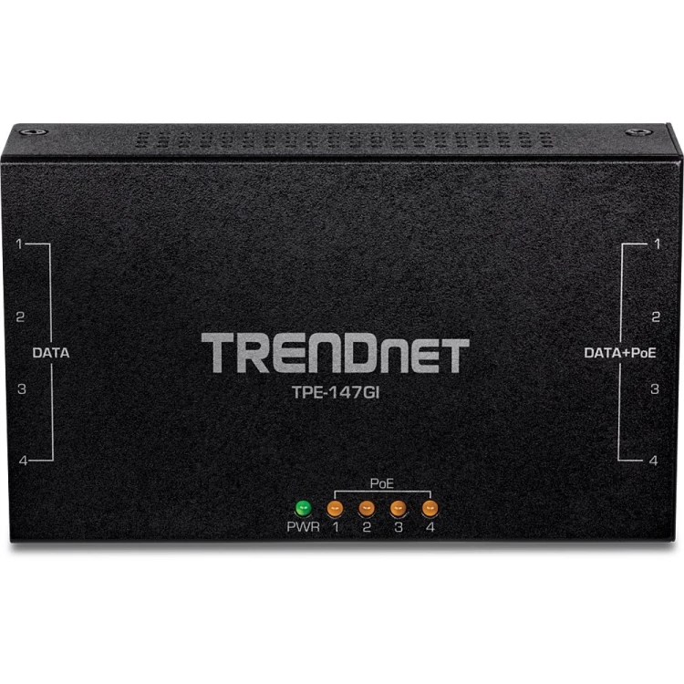 Wtryskiwacz TRENDnet POE+ 65W 4-portowy