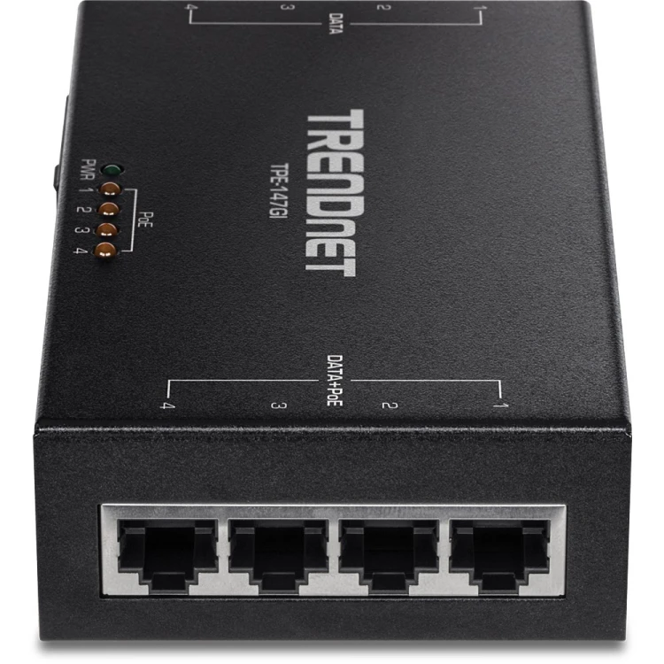 Wtryskiwacz TRENDnet POE+ 65W 4-portowy
