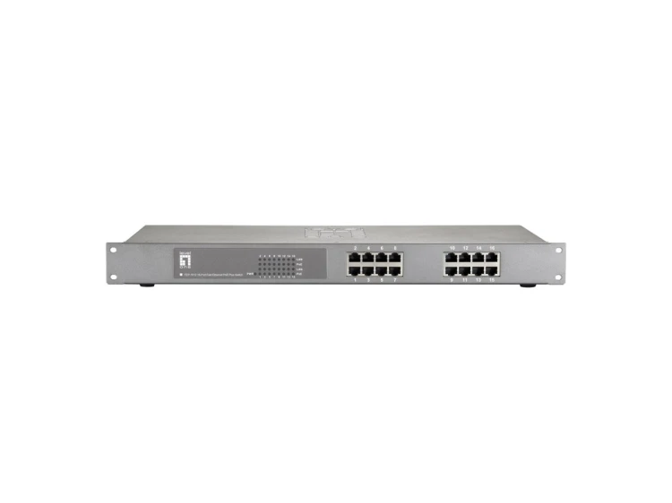 Przełącznik LevelOne FEP-1612 - Fast Ethernet (10/100) - 10BASE-T, 100BASE-TX - IEEE 802.3, IEEE 802.3af, IEEE 802.3at, IEEE 802.3u, IEEE 802.3x - Cat