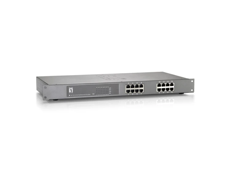 Przełącznik LevelOne FEP-1612 - Fast Ethernet (10/100) - 10BASE-T, 100BASE-TX - IEEE 802.3, IEEE 802.3af, IEEE 802.3at, IEEE 802.3u, IEEE 802.3x - Cat