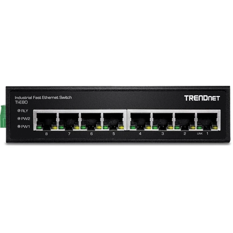 TRENDnet Industrie Switch  8 Port Fast Ethernet  L2 DIN-Rail