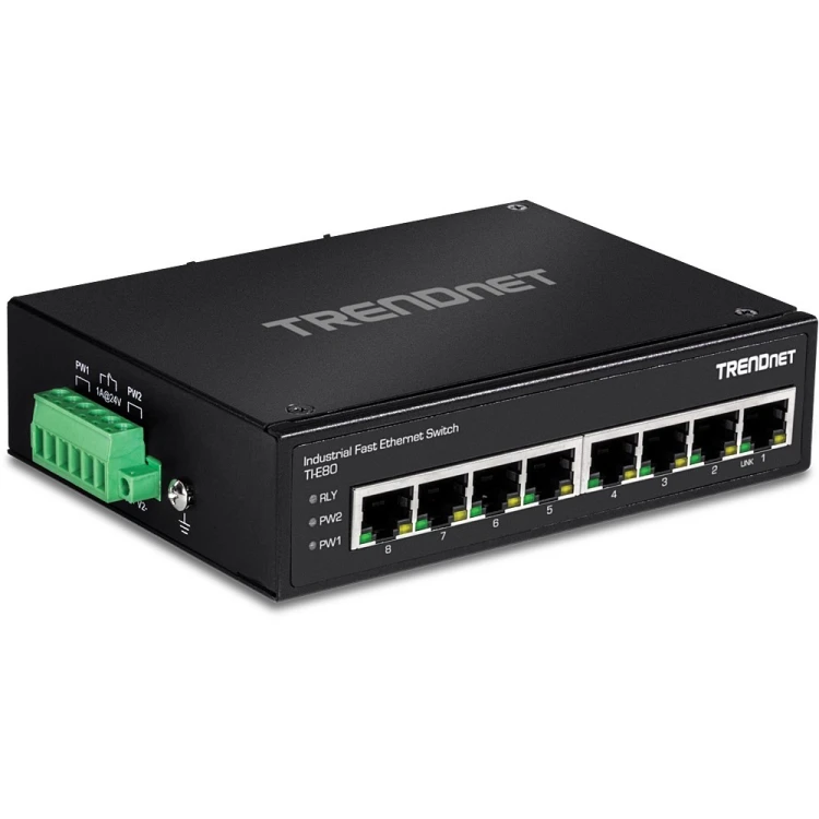 TRENDnet Industrie Switch  8 Port Fast Ethernet  L2 DIN-Rail