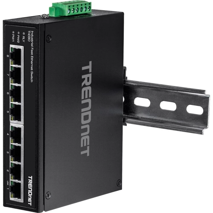 TRENDnet Industrie Switch  8 Port Fast Ethernet  L2 DIN-Rail