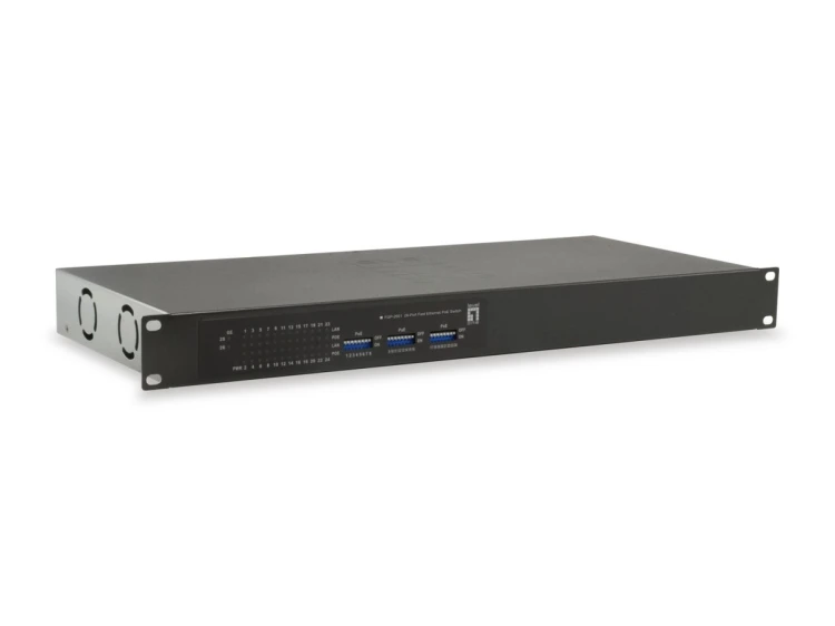 Przełącznik LevelOne FE PoE+ 26-portowy 19" 150W 1Gbps