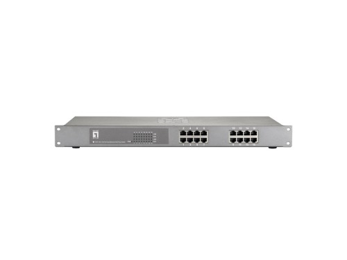 LevelOne FEP-1612W120 - Przełącznik - 16 x 10/100 (PoE+) - Możliwość montażu w szafie - PoE+ (480 W)