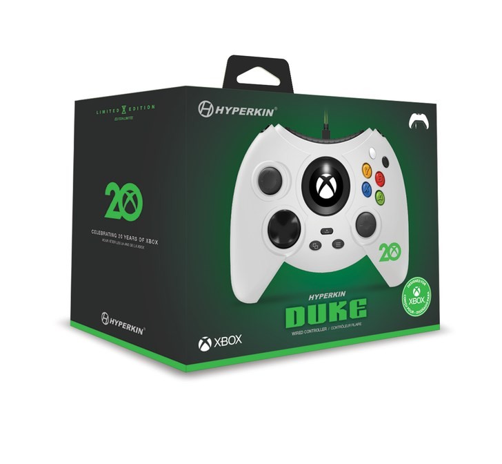 Kontroler Hyperkin Duke Przewodowy Biały XBOX