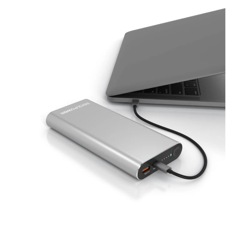 Powerbank RealPower PB-20000PD Litowo-jonowy (Li-Ion) 20000 mAh Aluminium