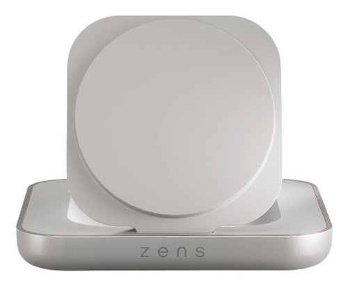 ZENS ZESC20W/00 ładowarka do urządzeń przenośnych Słuchawki, Smartfon, Oglądaj Biały, Srebrny USB Bezprzewodowe ładowanie Szybkie ładowanie Wewnętrzna