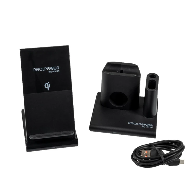 RealPower ChargeAIR Connect Smartfon, Smartwatch, Tablet Czarny USB Bezprzewodowe ładowanie Wewnętrzna