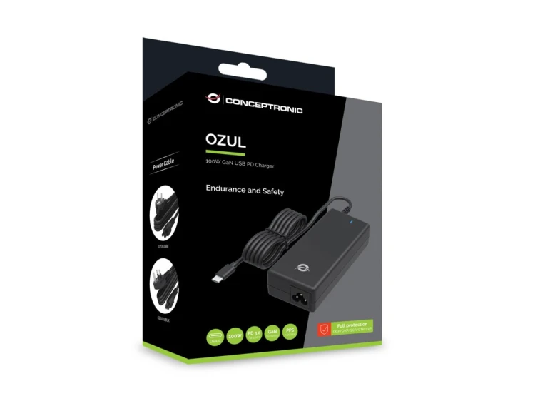 Conceptronic OZUL03BE adapter zasilający/ inwentor Wewnętrzna 100 W Czarny
