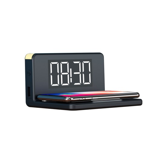 RealPower ChargeAir Cyfrowy budzik Czarny