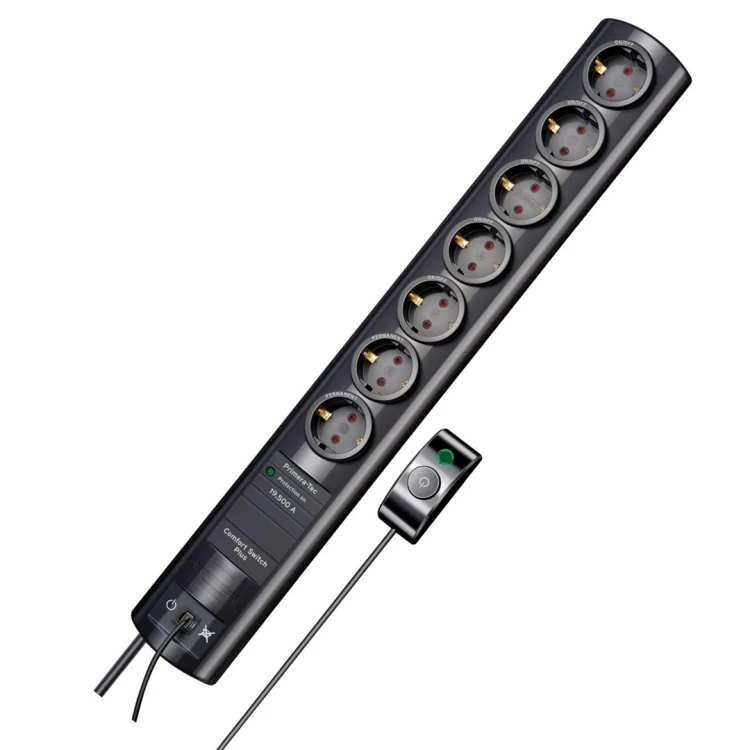 Listwa przeciwprzepięciowa Brennenstuhl Primera-Tec 3500W, 7 gniazd, 2.0m, Niemcy