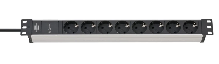 Brennenstuhl - SS 19.500A - Alu-Line - Listwa zasilająca 8-drożna, 2m