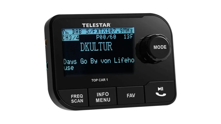 Telestar 5100001 radio Samochód Cyfrowy Czarny