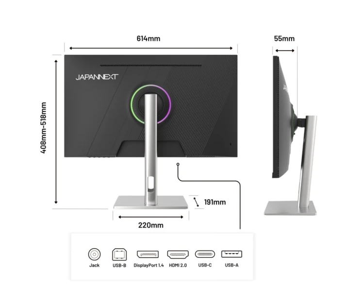 Monitor JAPANNEXT 68,5 cm JN-IPS275K-HSPC9 16:9 HDMI/DP 5K
