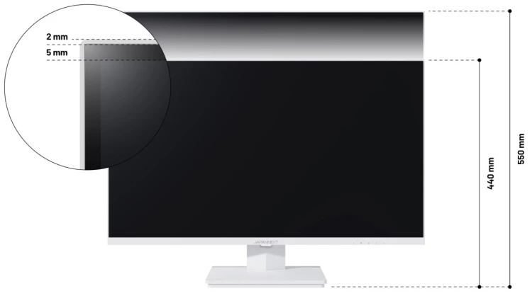 Monitor JAPANNEXT 68,5 cm JN-IPS270UHD60F-C65W-HSP-W HDMI/DP UHD
