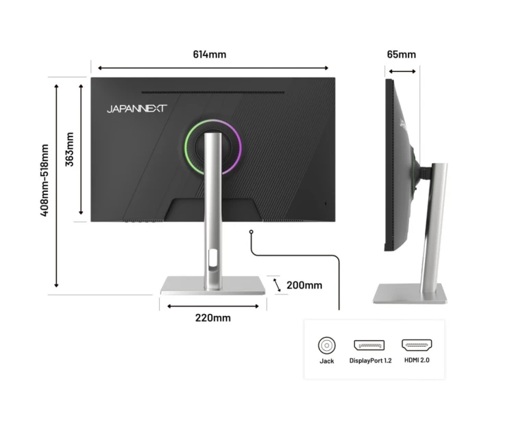 Monitor JAPANNEXT 68,5 cm JN-I270FHD200F-HSP 16:9 HDMI/DP FHD